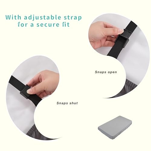 Fitted Sheets Only 31×75 Inches, 2 Pack Super Soft 31″ x 75″ Light Grey 2 Pack