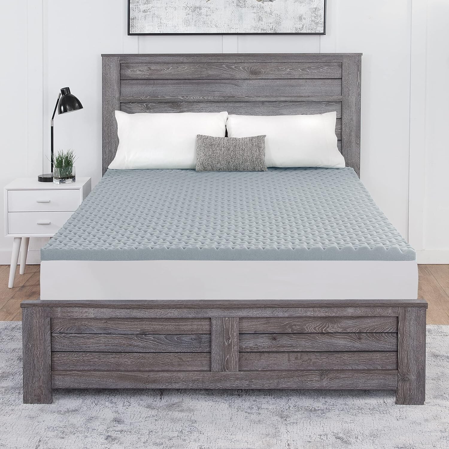 Dream Serenity Cool Point 3″ Memory Foam Mattress Topper Queen