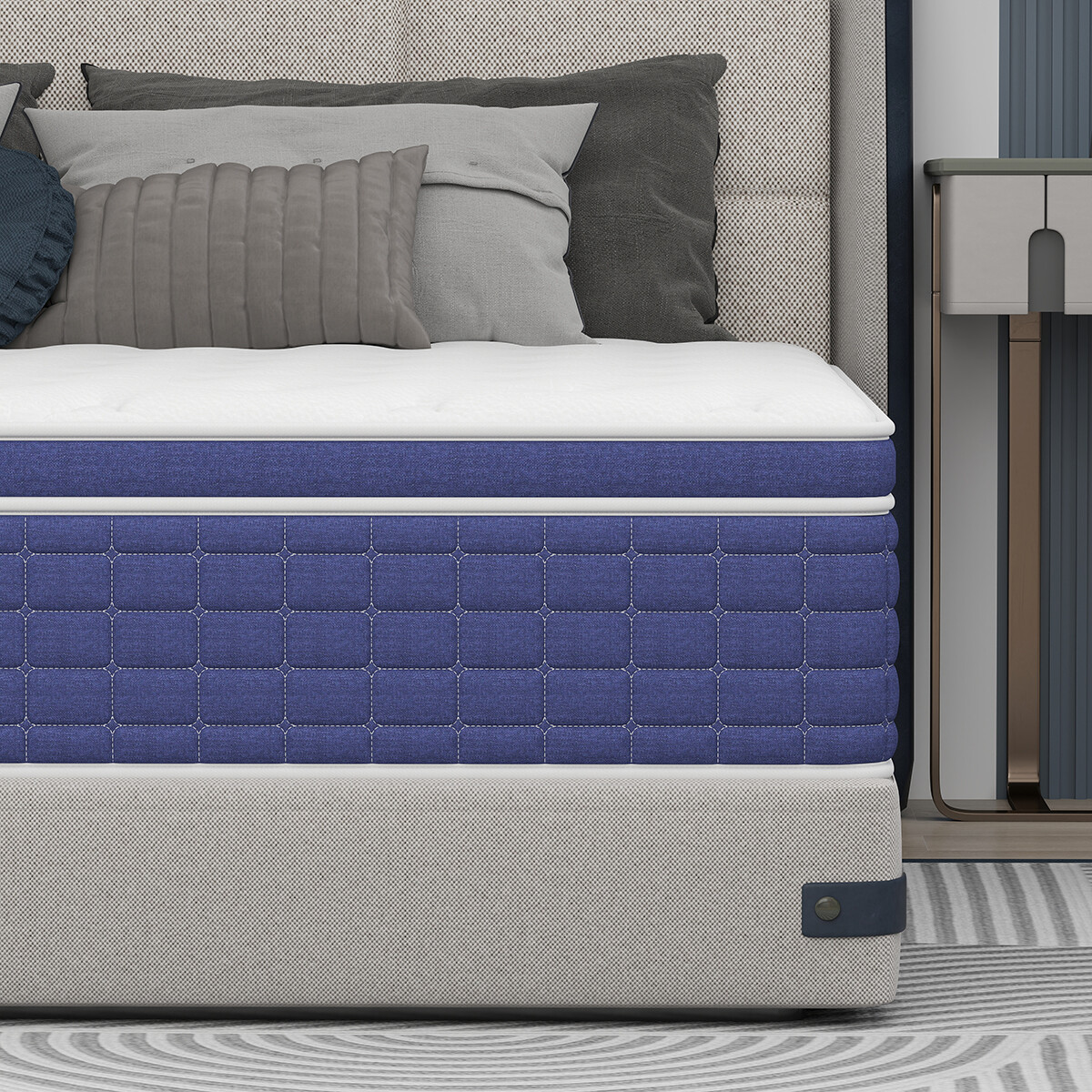 12/14 Inch Gel Memory Foam Mattress Twin Full Queen King Size Hybrid Spring Bed