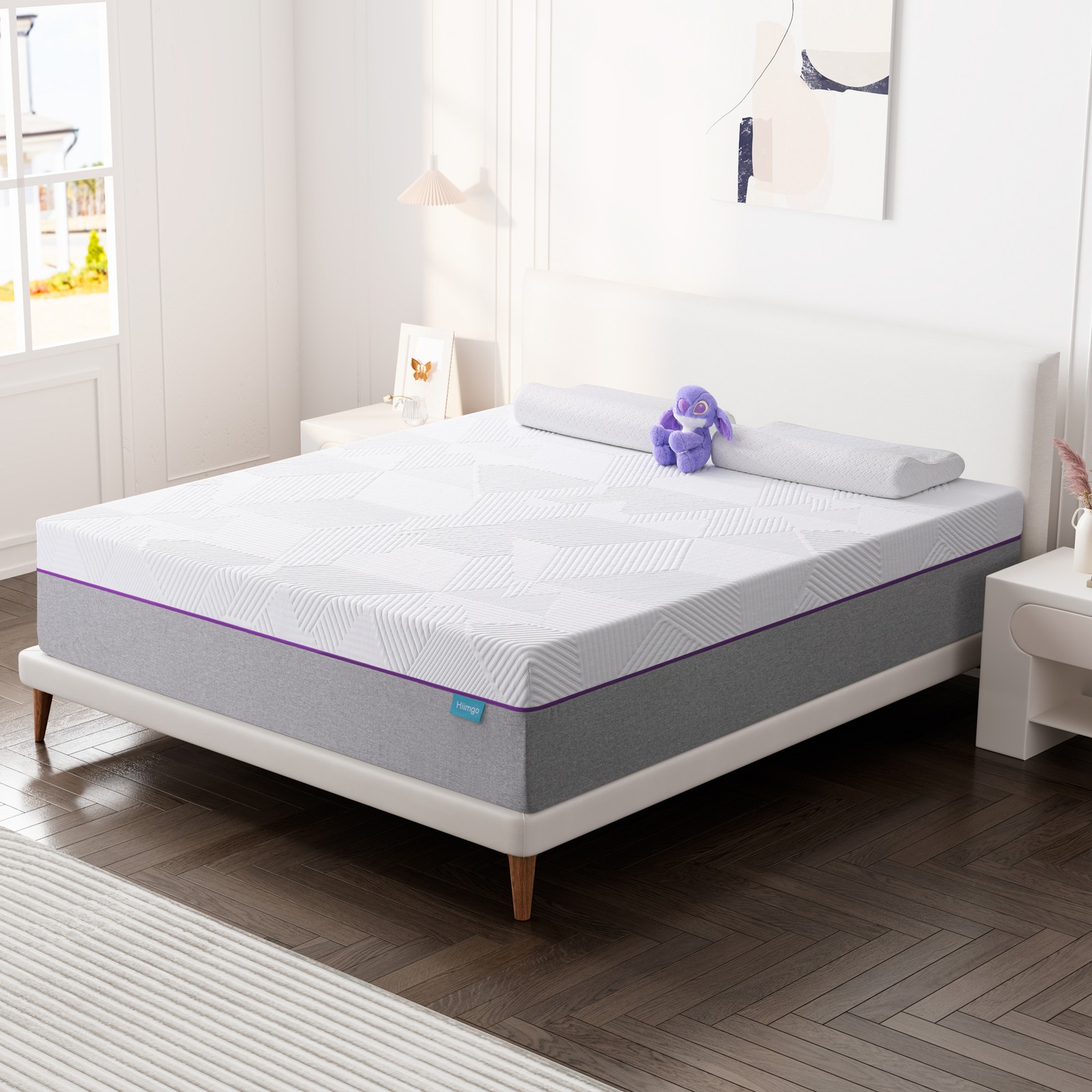 10/12 Inch Twin Full Queen Size Memory Foam Breathable for Sleep Mattress In Box