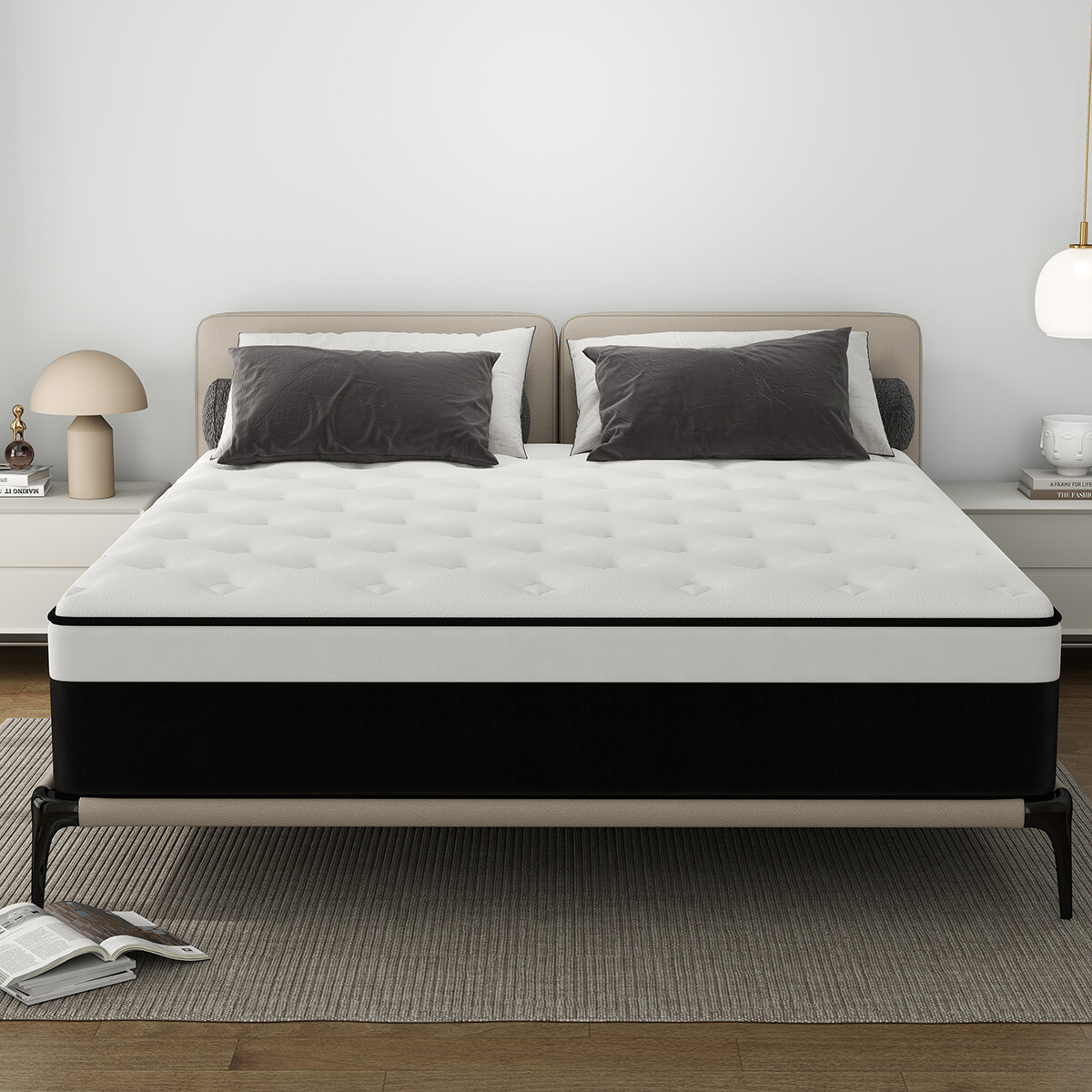 14″/12″ Twin Full Queen King Mattress Memory Foam Pocket Spring Bed in a Box