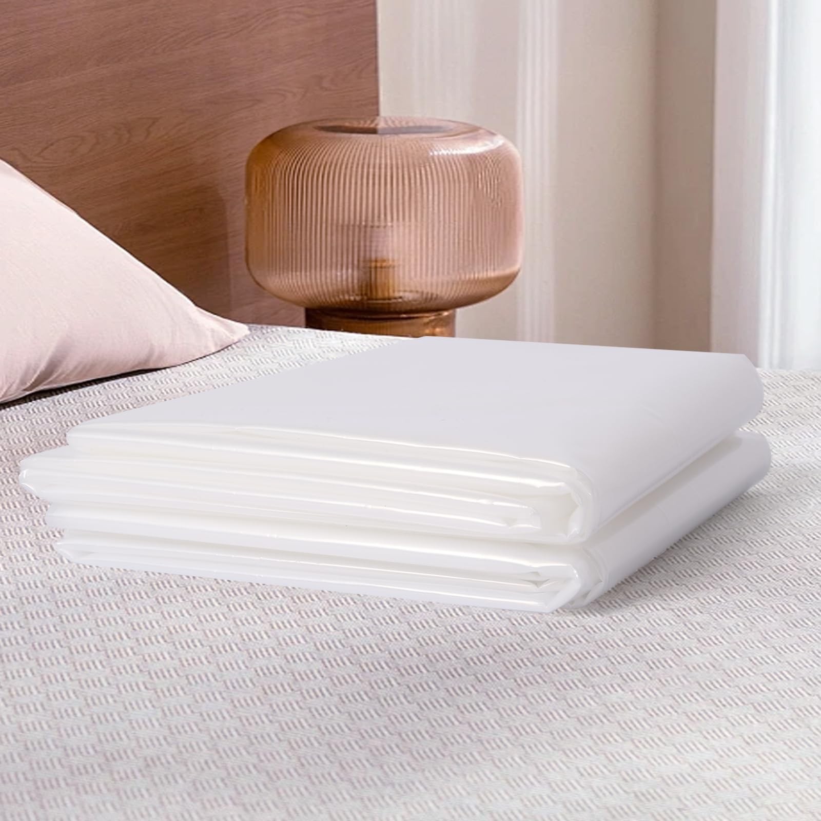 PROWEE 2 PK Twin/Full Mattress Bags for Moving Full/Twin XL,2 Pack, Clear