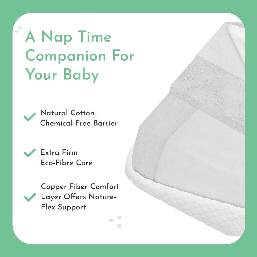 Evolur Coco, Comfort Lite Plus Natural Copper Infused Fiber Crib And Toddler…
