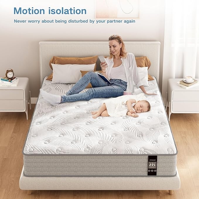 12″ 14″ Gel Memory Foam & Innerspring Hybrid Mattress, Twin Full Queen King Size