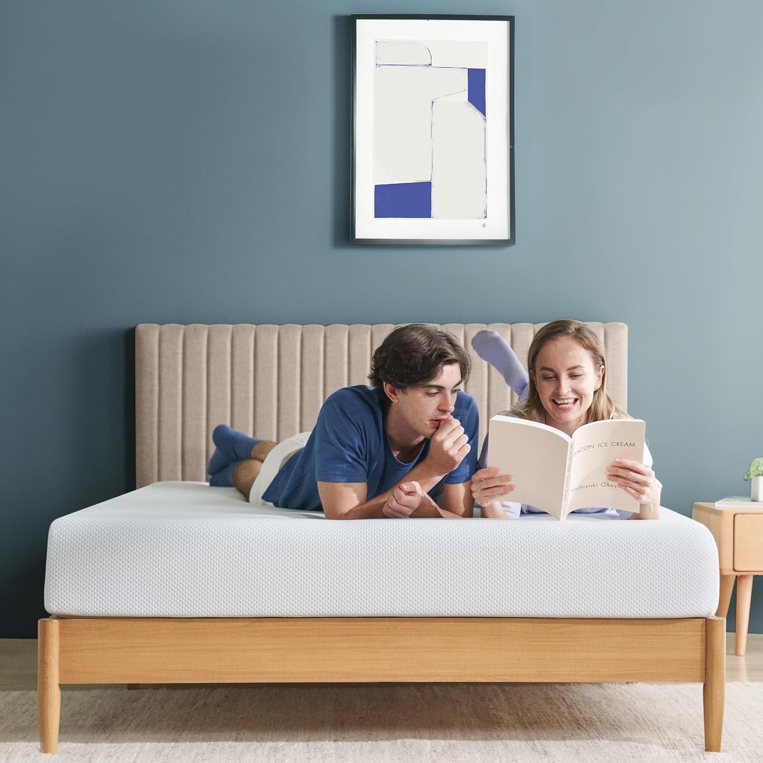 ZINUS 8 Inch Green Tea Cooling Memory Foam Mattress [New Version], Full, White