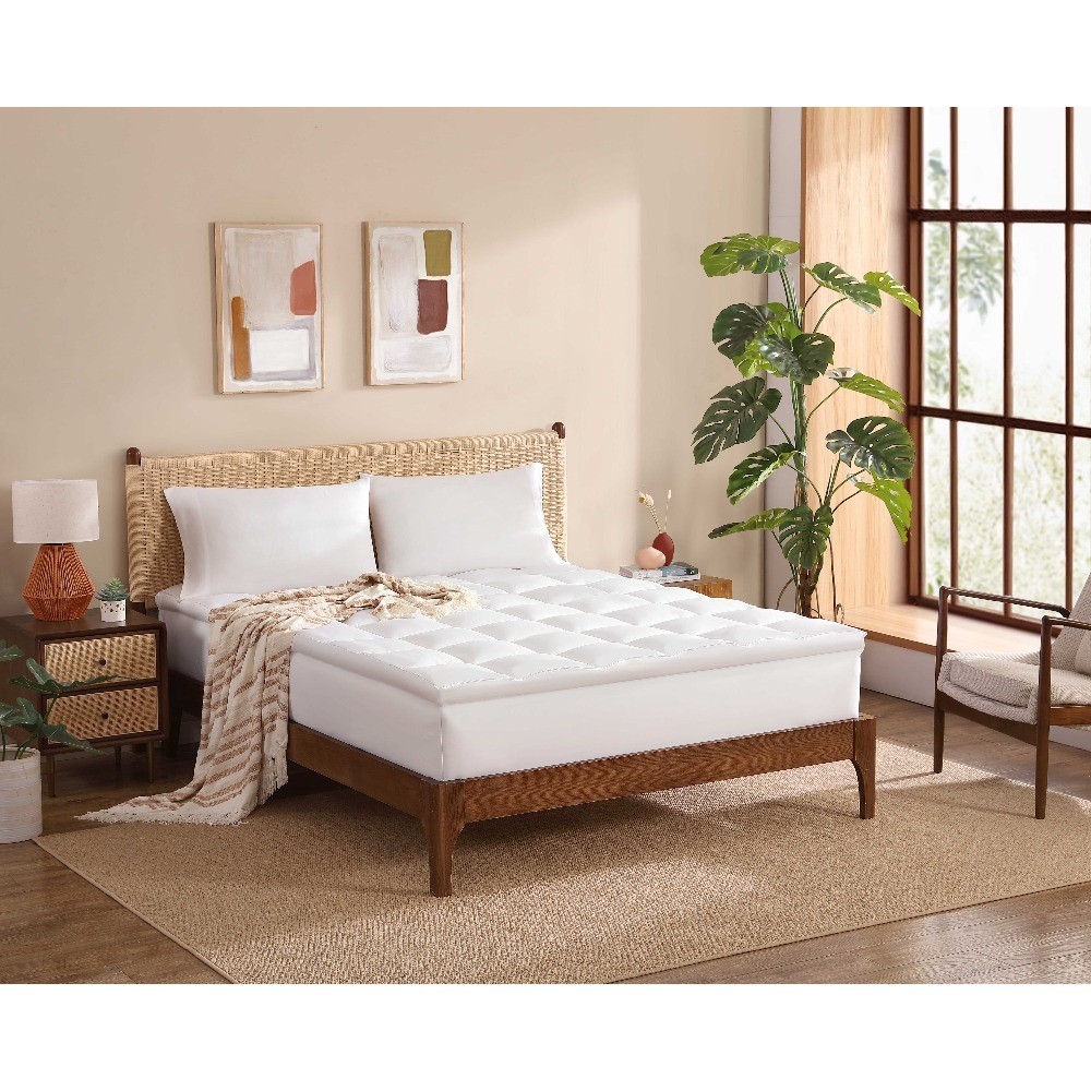Ultra Plush Pillow Top Mattress Topper King Size Premium Soft Bed Topper