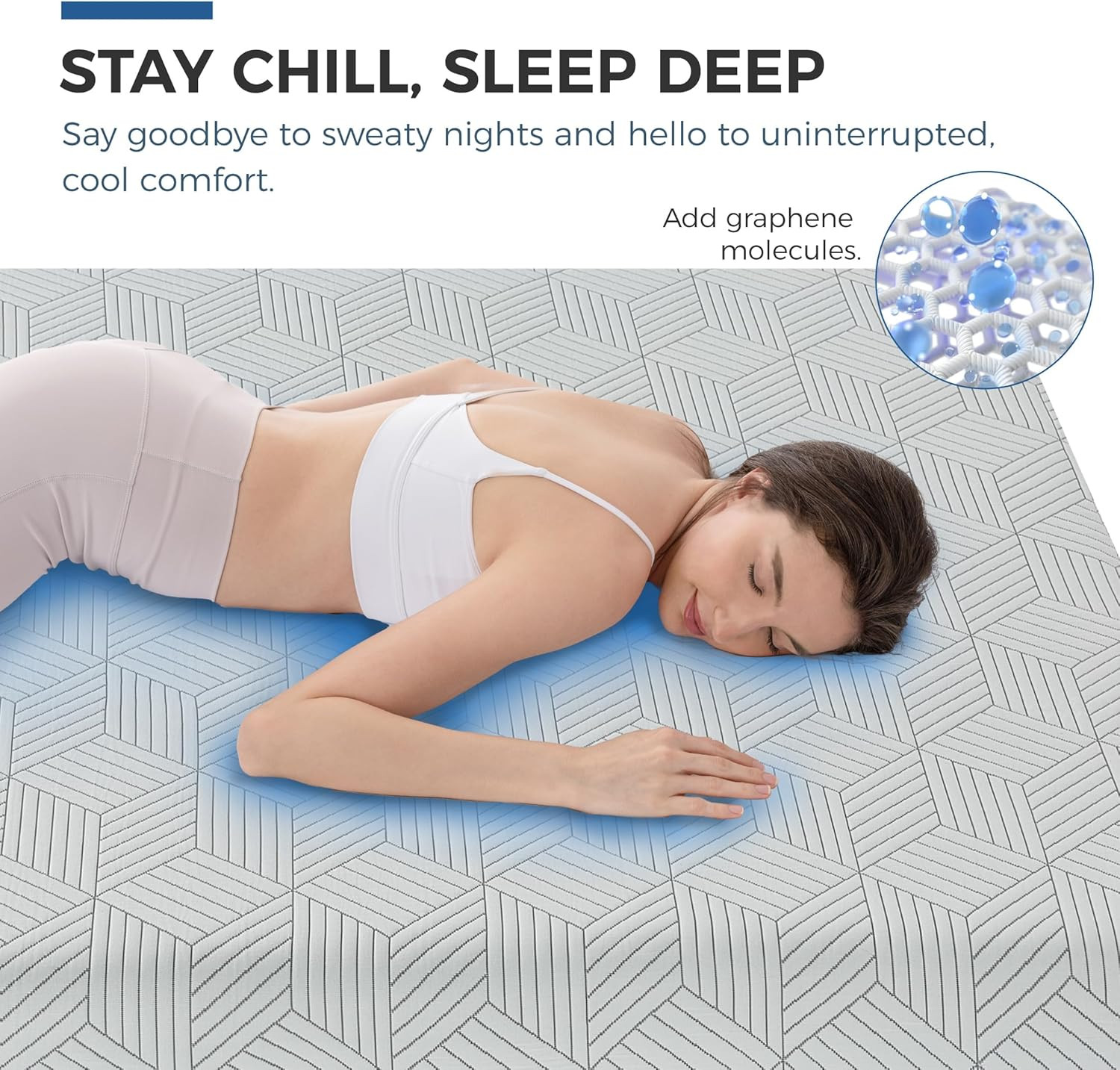 10″ Queen Memory Foam Mattress for Cool Sleep & Back Pain Relief, CertiPUR-US