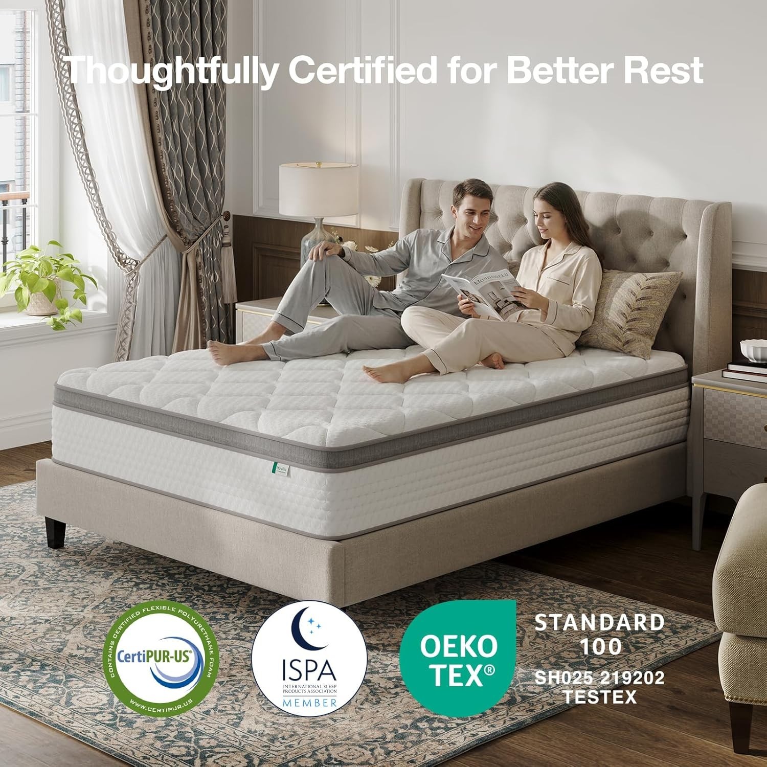 Full Size Mattress, 12 Inch Hybrid Mattress in A Box, Pocket Innerspring for …