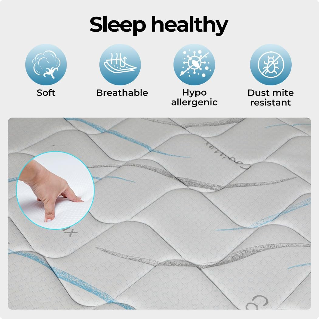 Spring Mattress Knitted Fabric, Hypo-Allergenic Materials, Pocket Spring System,