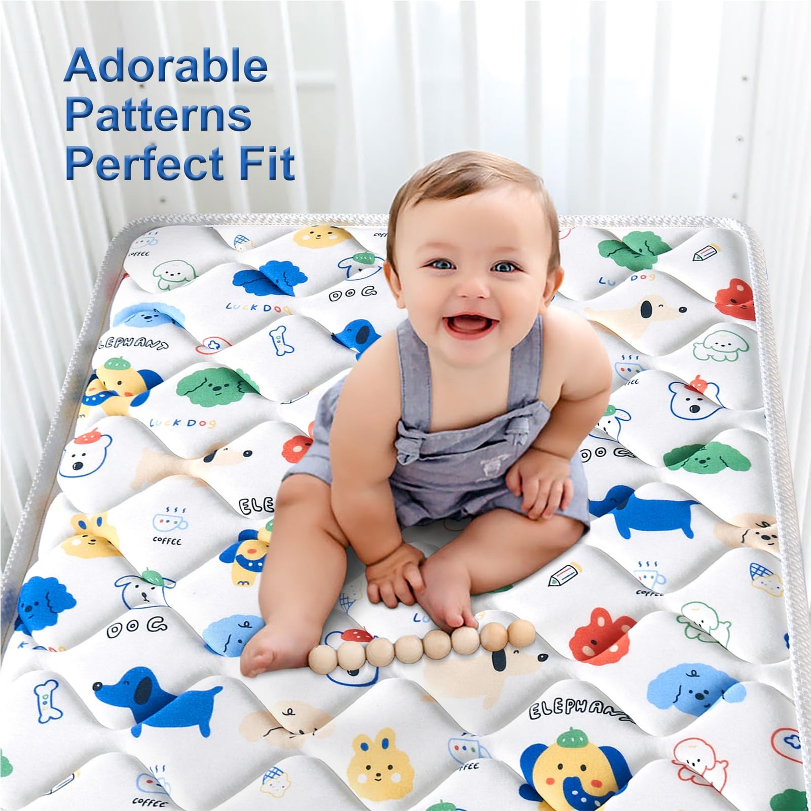 Premium Crib Mattress and Mattress 52″ x 27.6″ x 5″,Firm,Breathable Hypoaller…