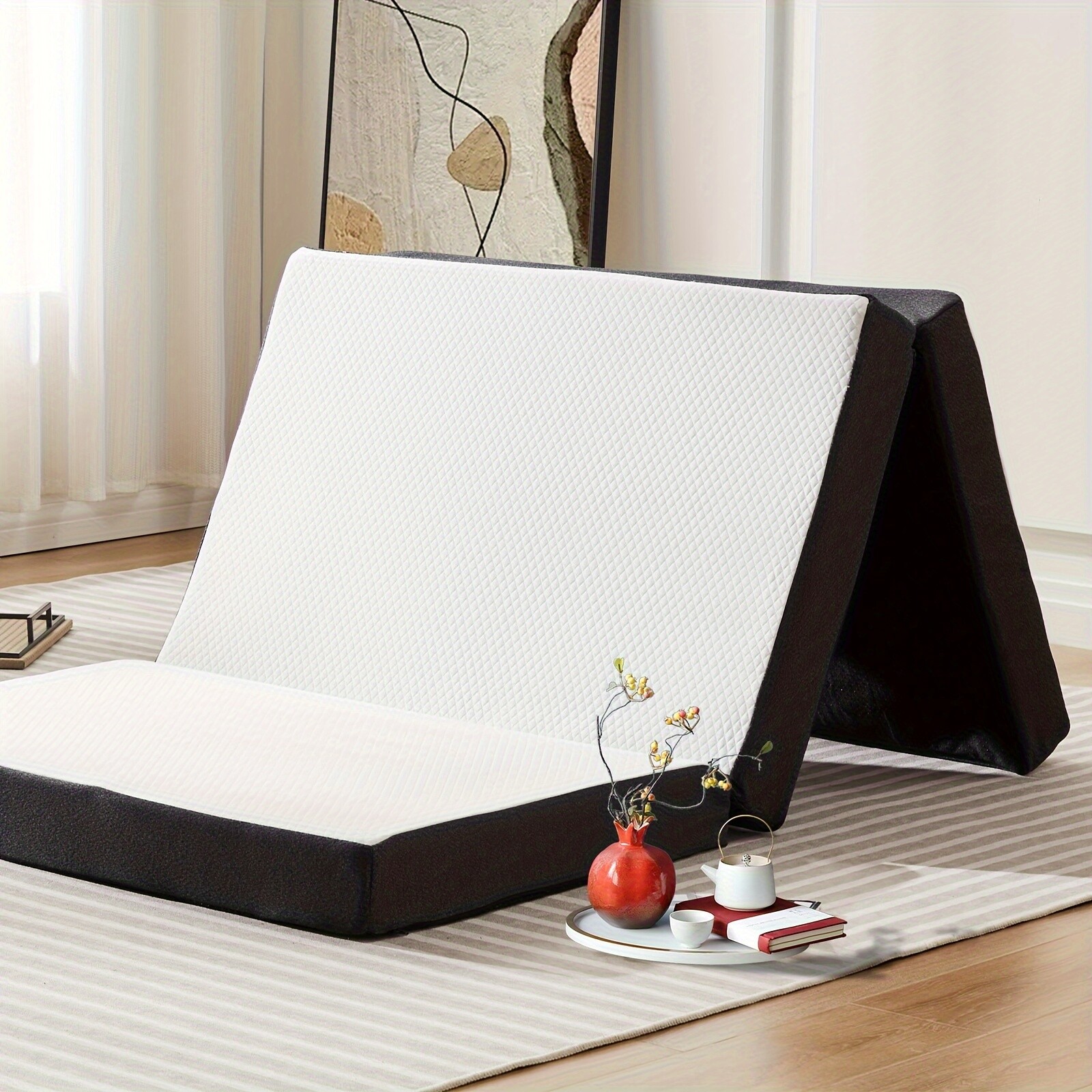 Premium Tri-Fold Mattress 3inch/4inch, Comfortable & Versatile for Any Occasion