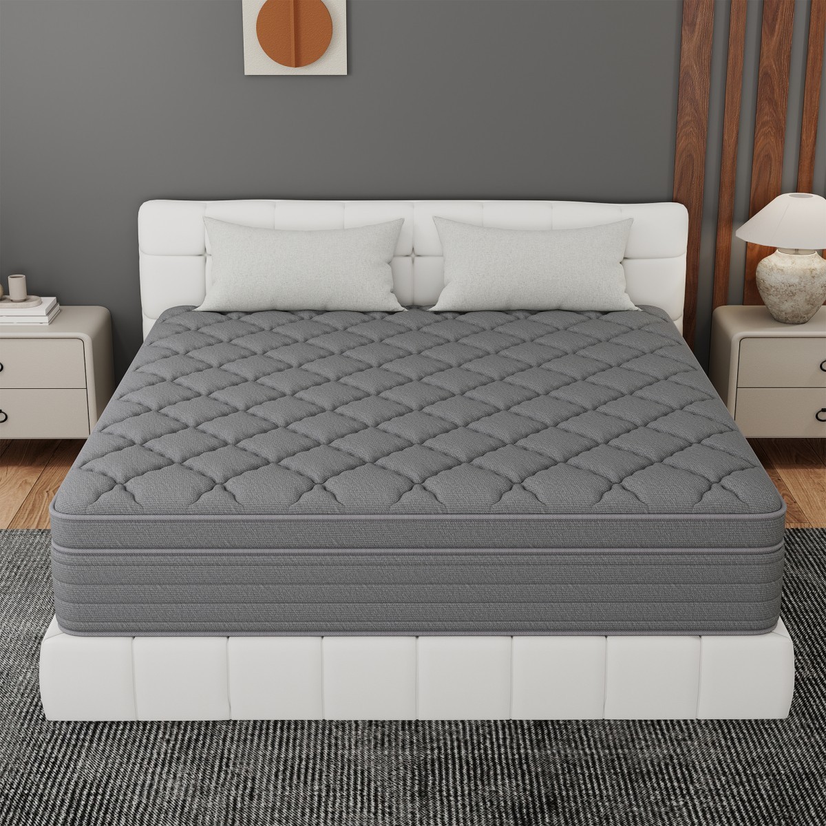 12″/14″ Hybrid Mattress in a Box Gel Memory Foam Spring Twin Full Queen King Bed