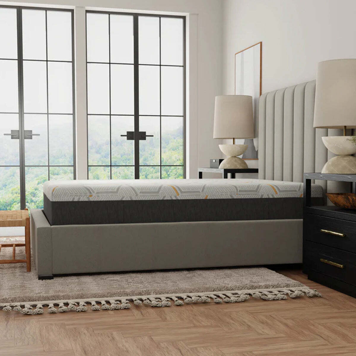 Bedplanet 12″ Copper Gel Infused Medium Firm Memory Foam Mattress