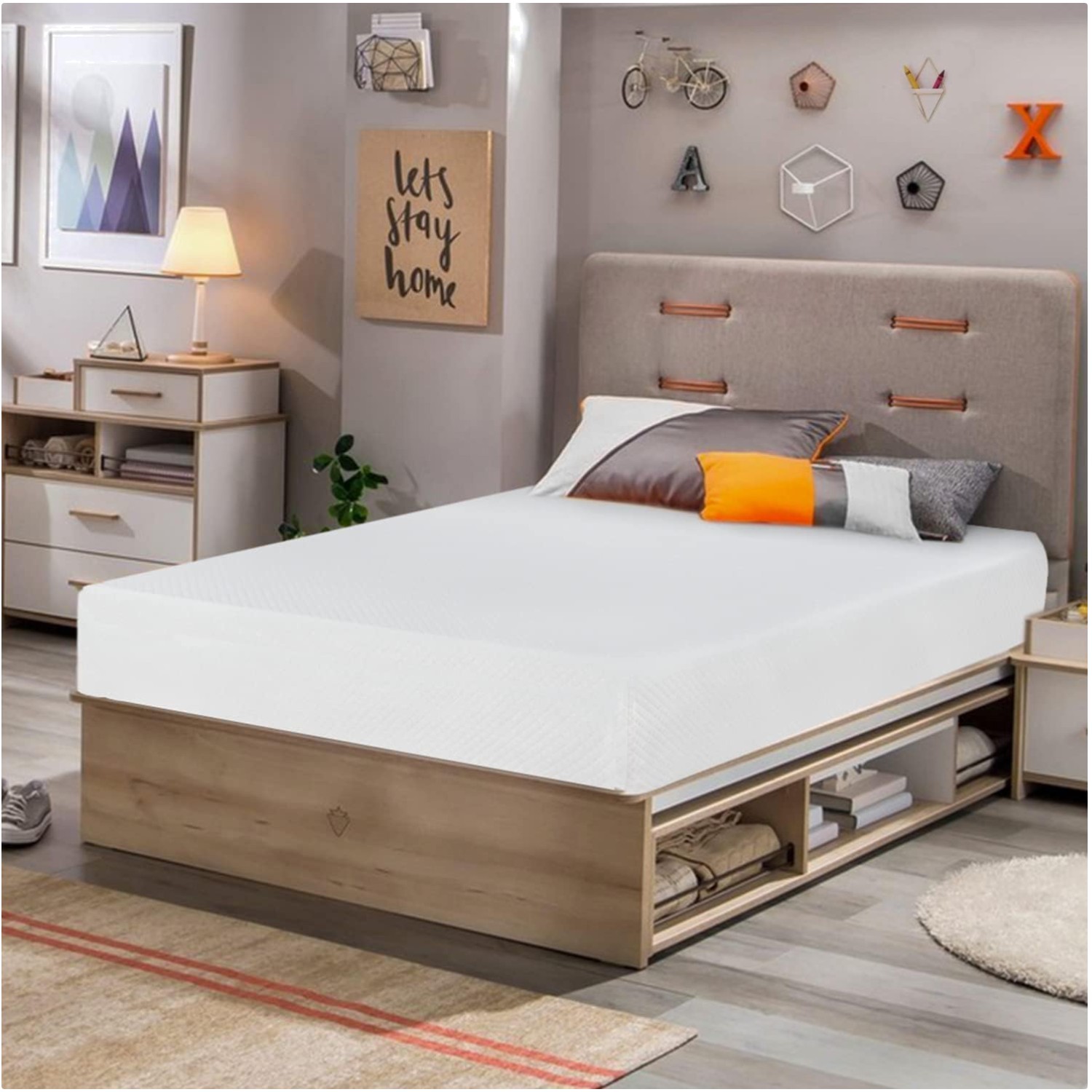 All-Position Twin Mattress | 8 Inch Gel Memory Foam for Uninterrupted Sleep