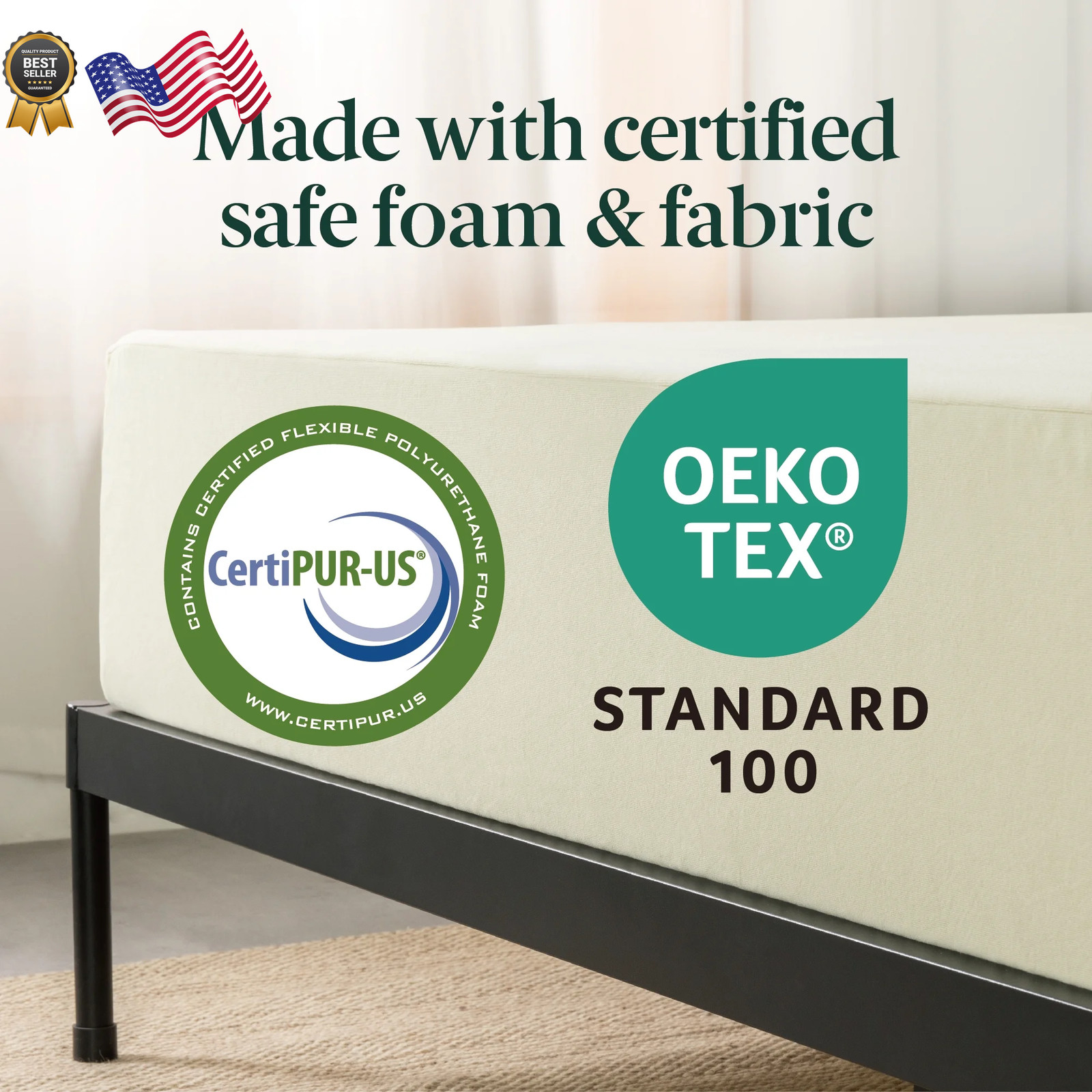 Gel Airflow 10 Tight Top Memory Foam Mattress CertiPUR US Certified Twin NEW