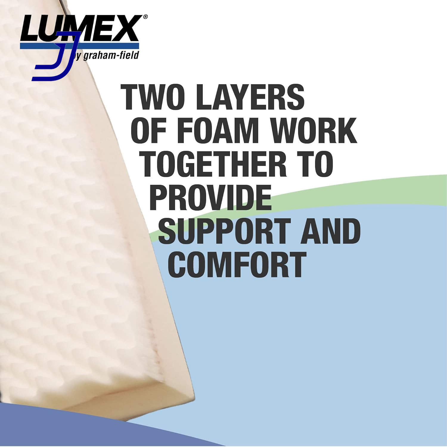 Lumex Select Hospital Bed Mattress Multi Layer Foam Fluid Resistant Cover Twin