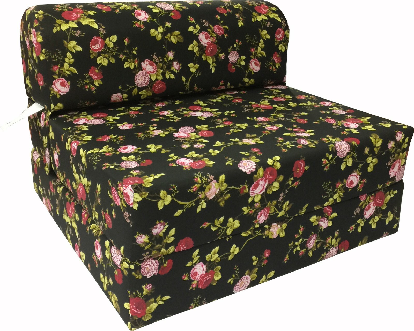 Full Sleeper Chair Folding Foam Beds, Bedding Sofa, Couch 6x48x72 Rose Black