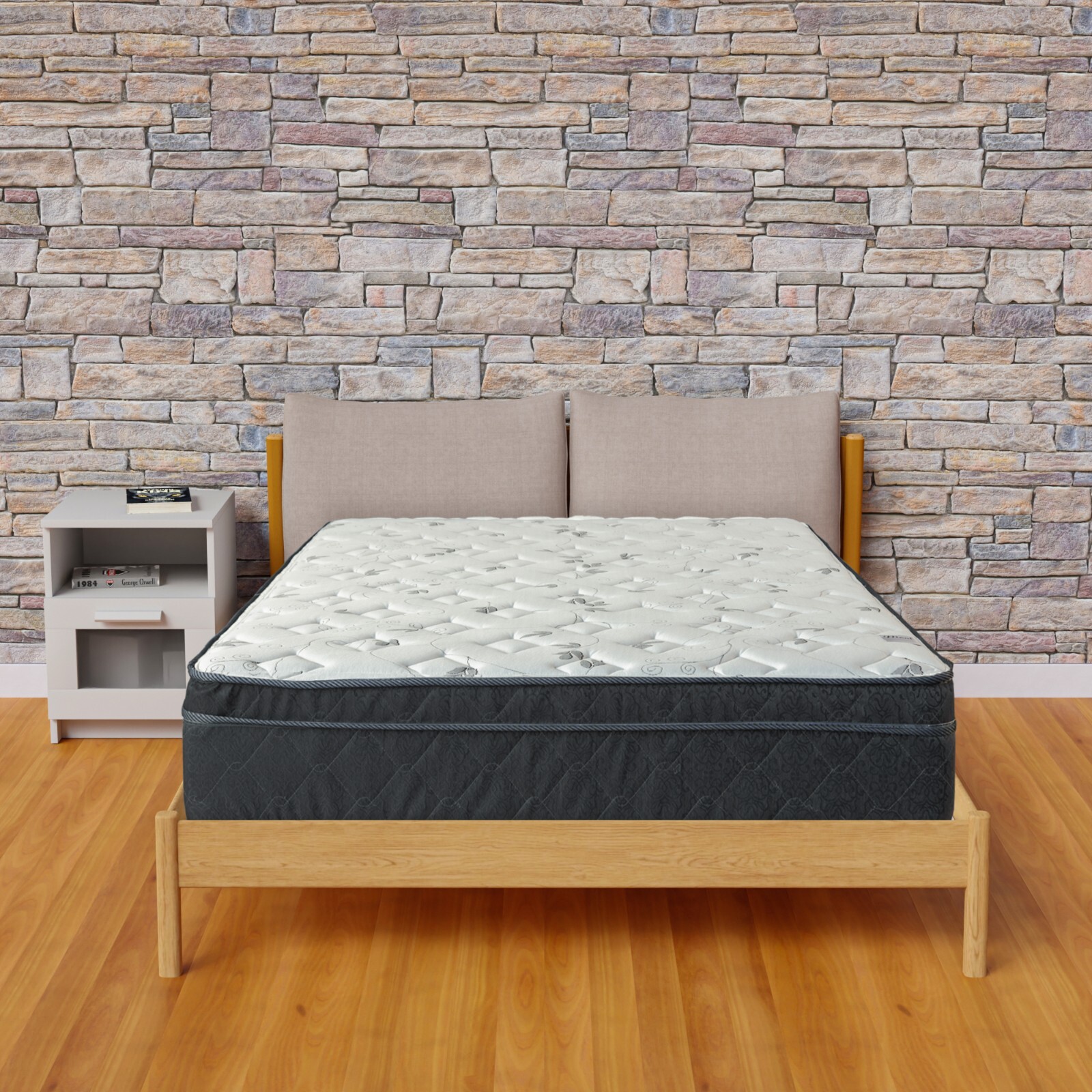Continental Sleep, 12-Inch Euro Top Pocket Coil Hybrid Mattress