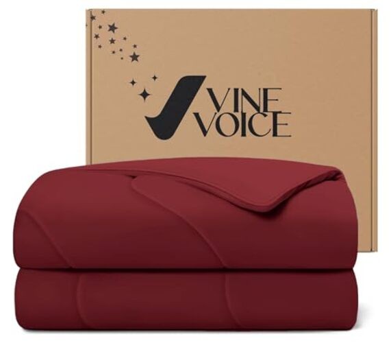 True Red Soft Cooling Comforter – 90″x90″ – Full/Queen – True Red