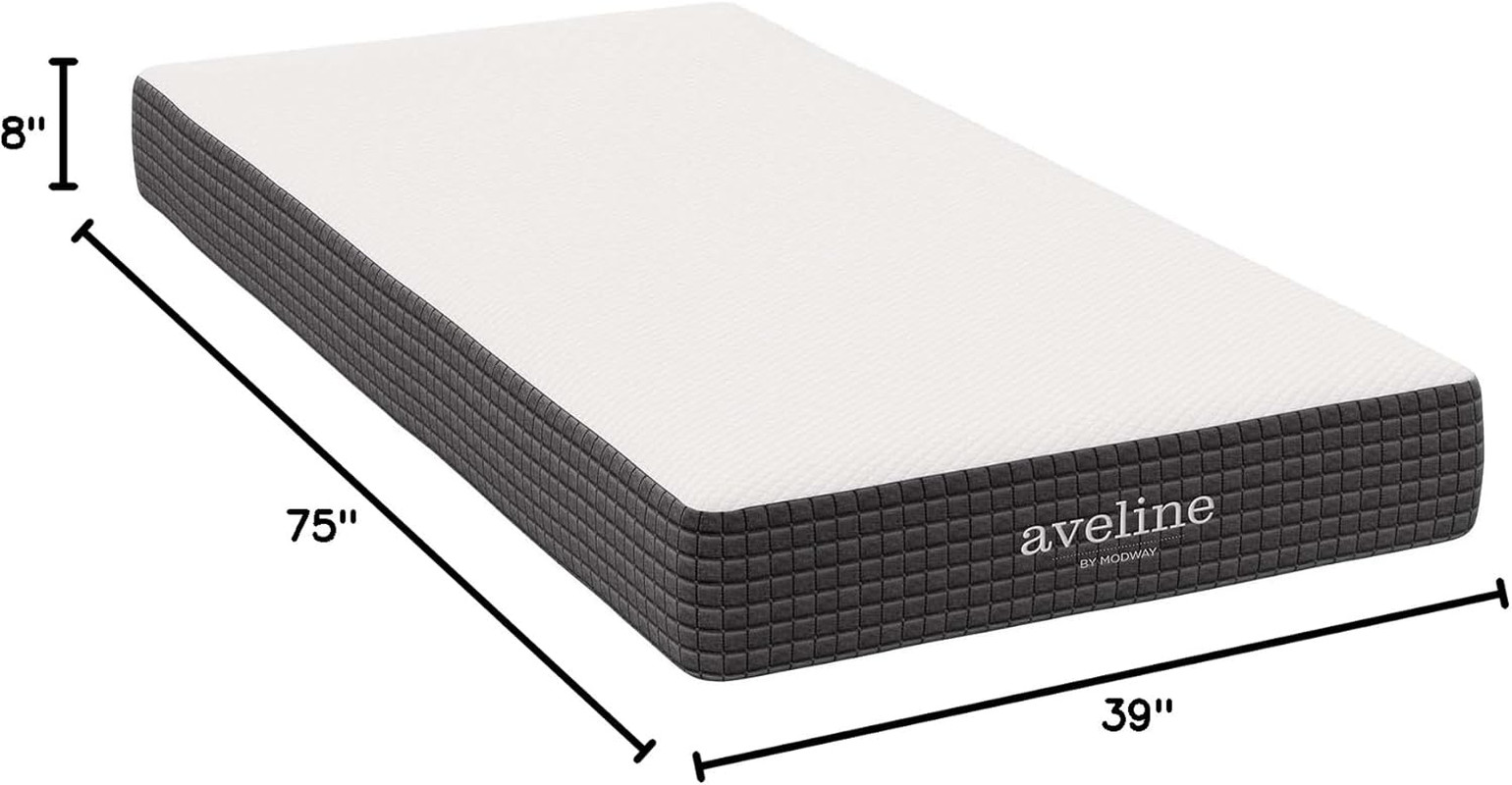 Aveline 8″ Gel-Infused Memory Foam Twin Mattress – CertiPUR-US Certified