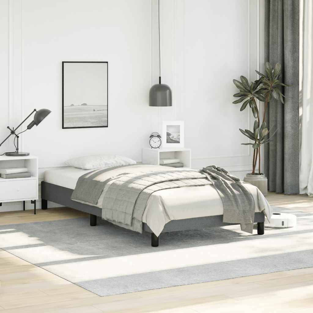 Bed Frame, Fabric, Easy Assembly, No Mattress vidaXL