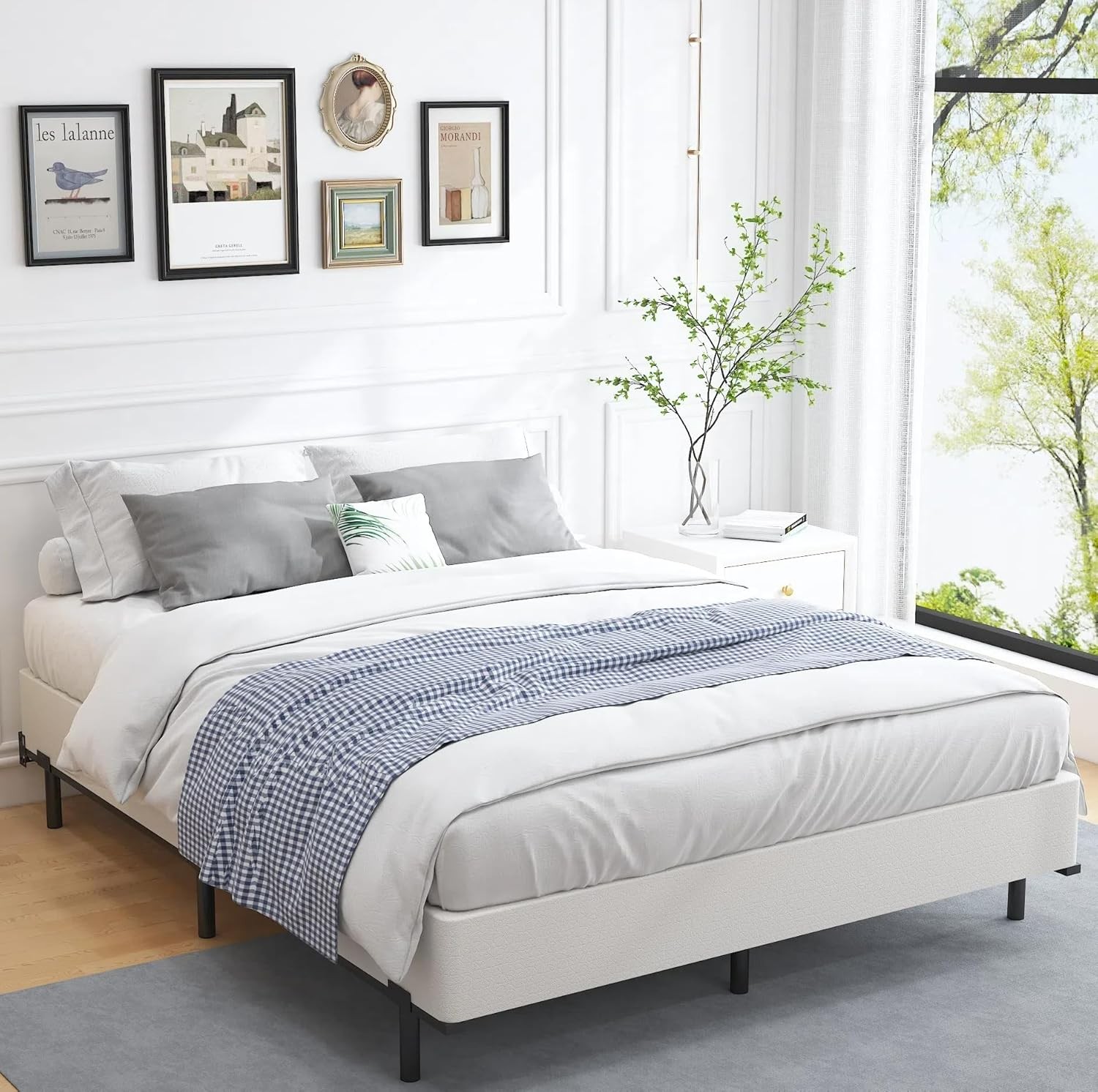 8 Inch King Size Box Spring, Heavy Duty Metal Mattress Foundation