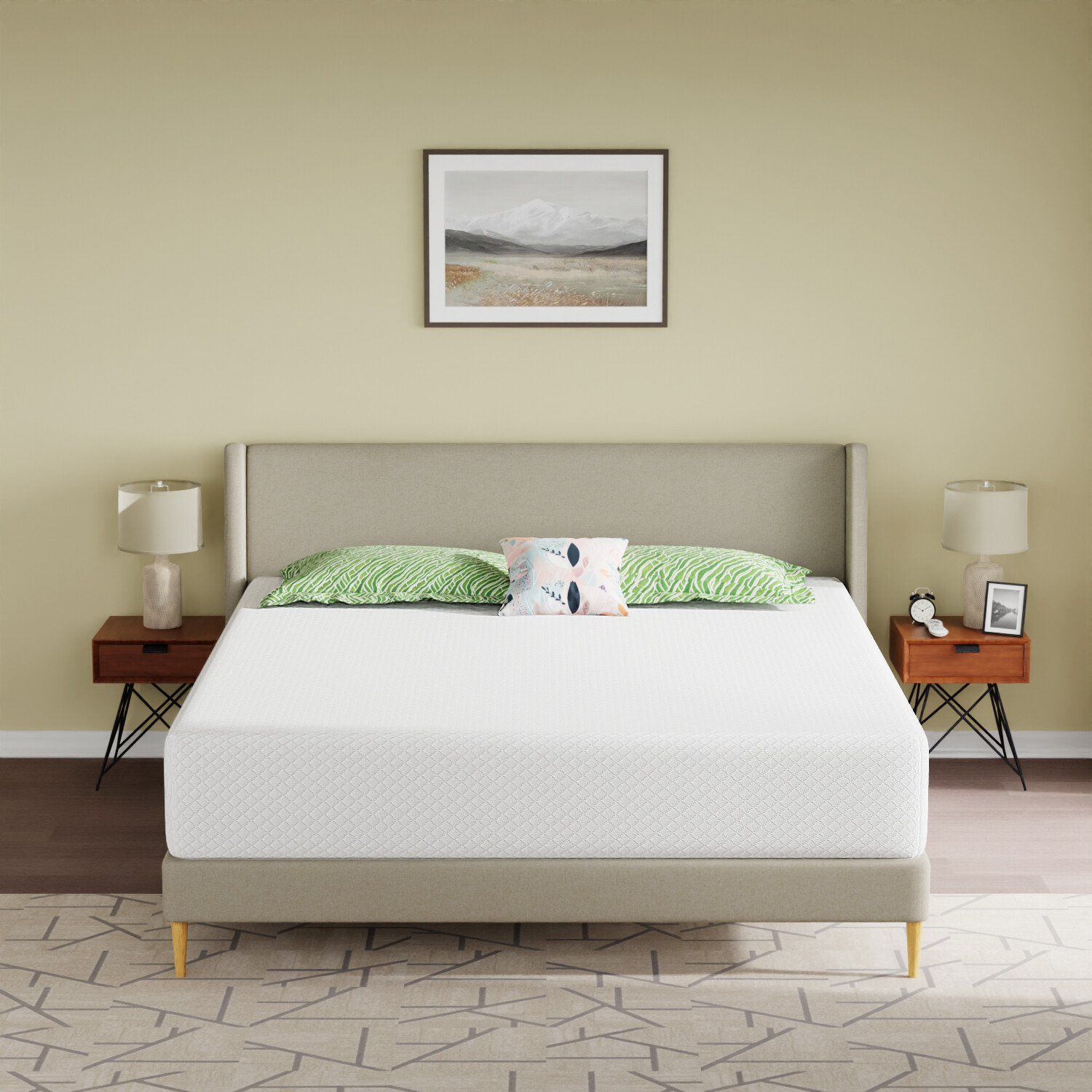 Gel Memory Foam Mattress Medium-Firm for Pressure Relief Twin XL/California King