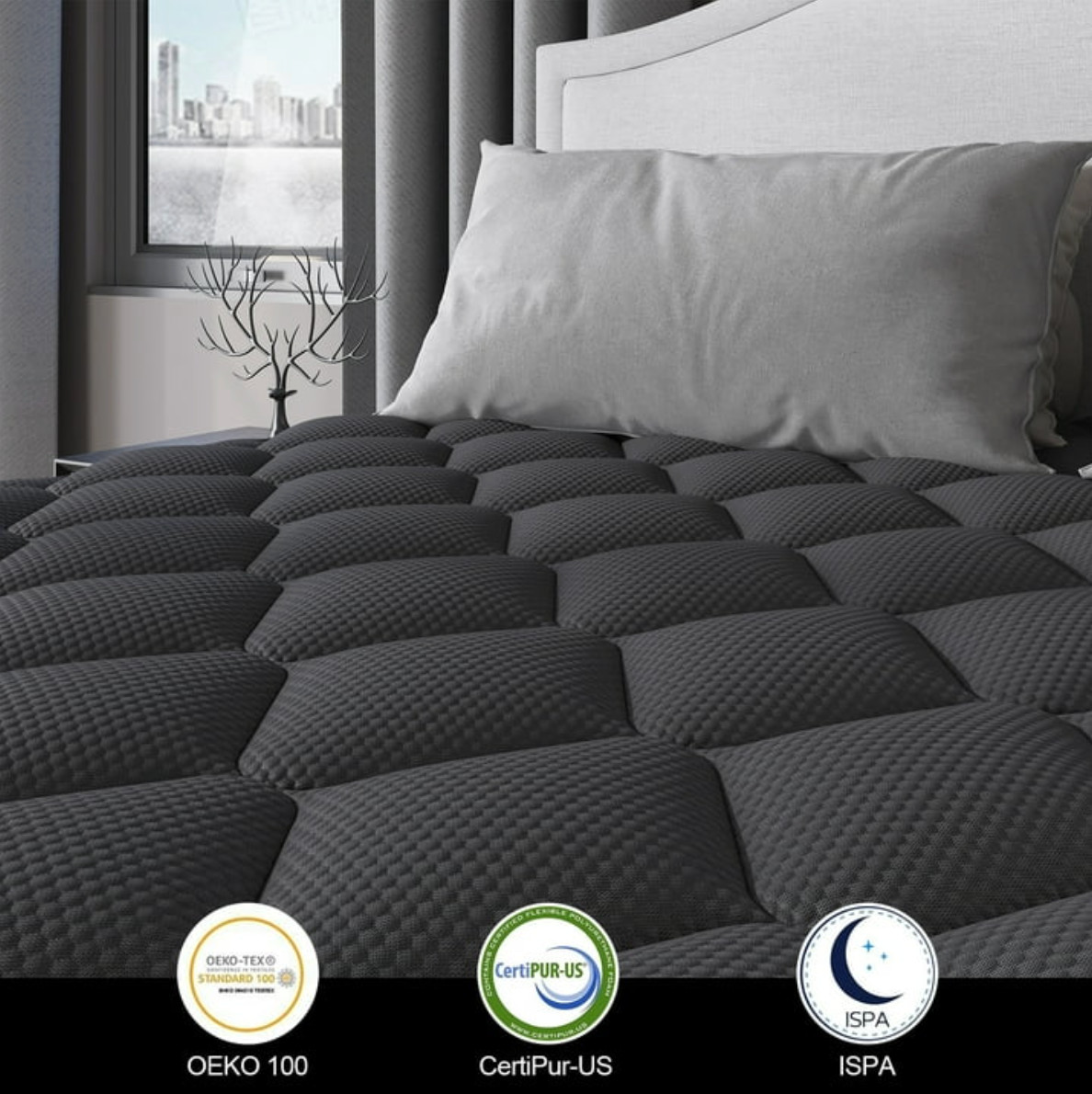 14″ Colchones King Size De Espuma 14 Pulgadas Gel Memory Foam Hybrid Mattress
