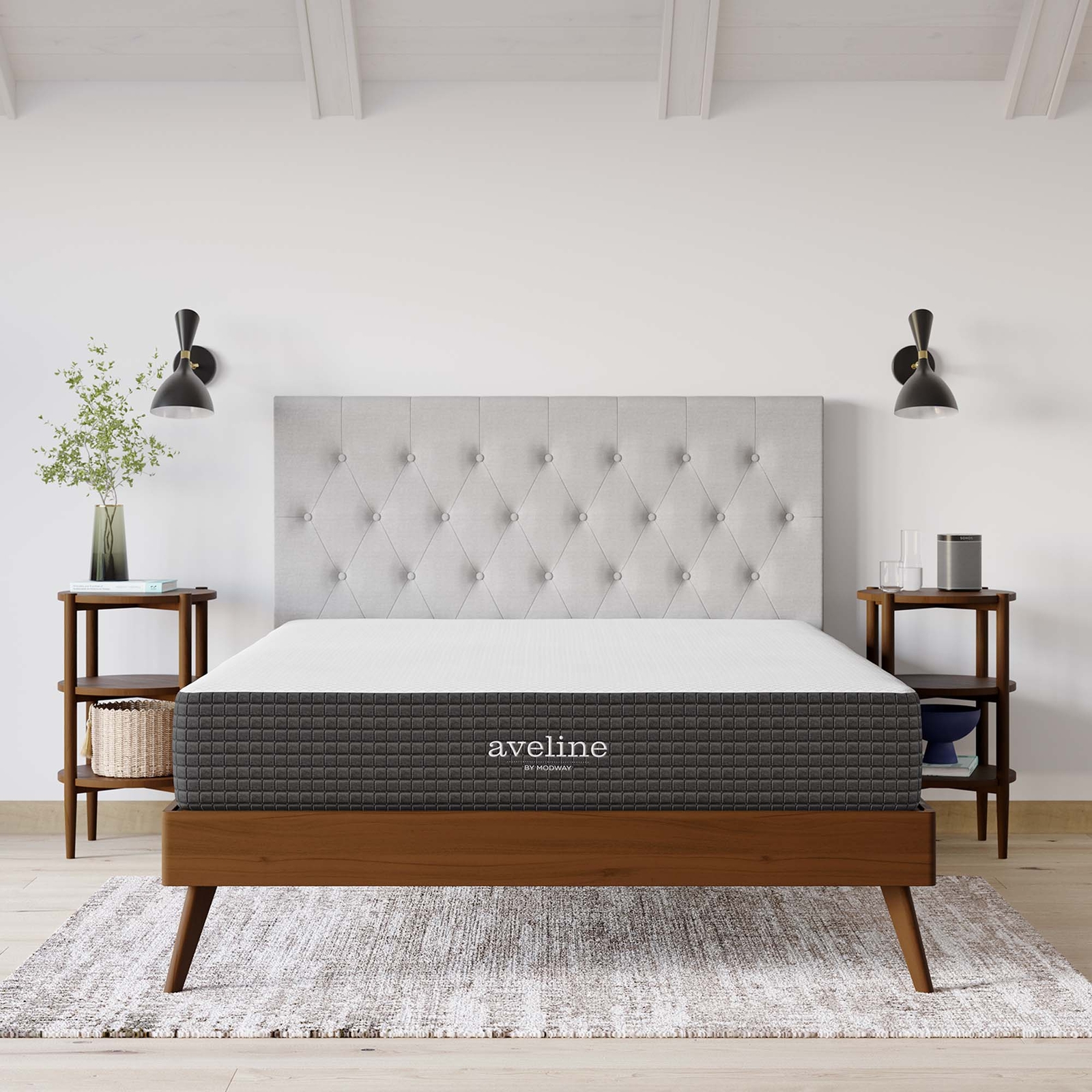 Modway 10″ Cool Gel-Infused Firm King Memory Foam Mattress With 10 Year Warranty