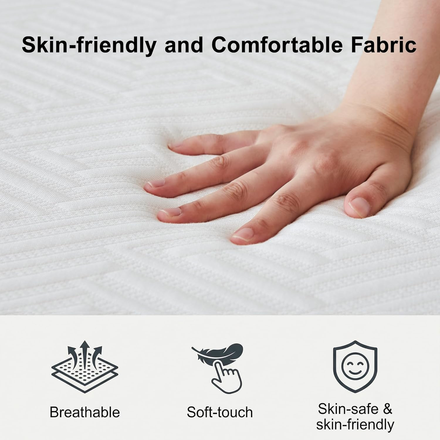 8-Inch Full Memory Foam Mattress with Washable Cover – Soft & Comfortable