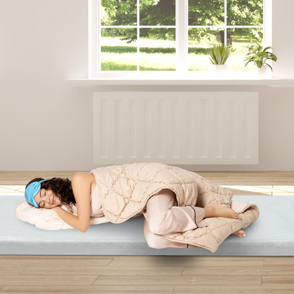 Memory Foam Mattress Portable Foldable Multifunction Camping Dorm Indoor Outdoor