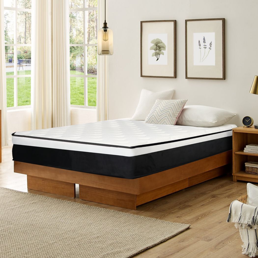 12 Inch Full Size Hybrid Mattress in A Box Spring Gel Memory Foam Medium Firm