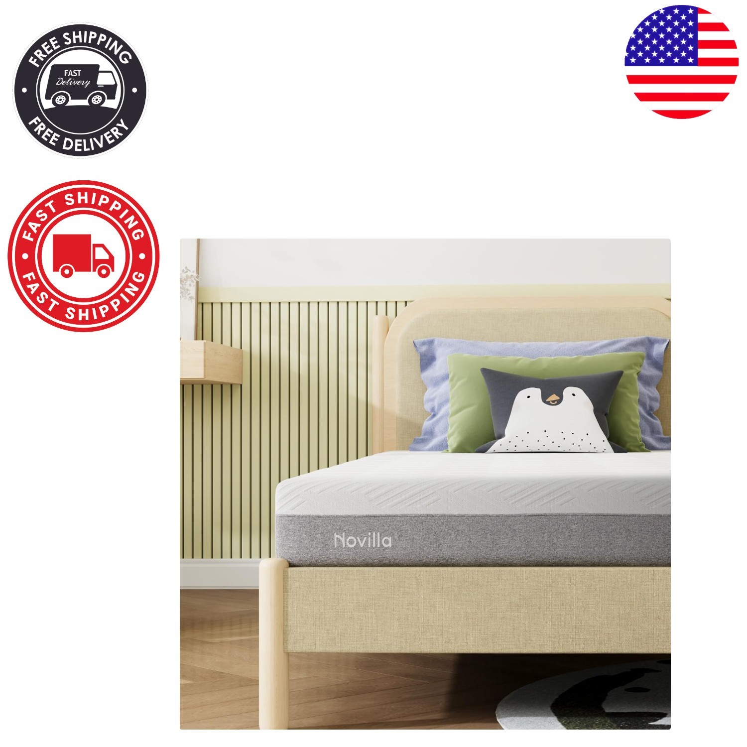 Bliss Twin Gel Memory Foam Mattress 6-Inch – Cool Sleep & Pressure Relief