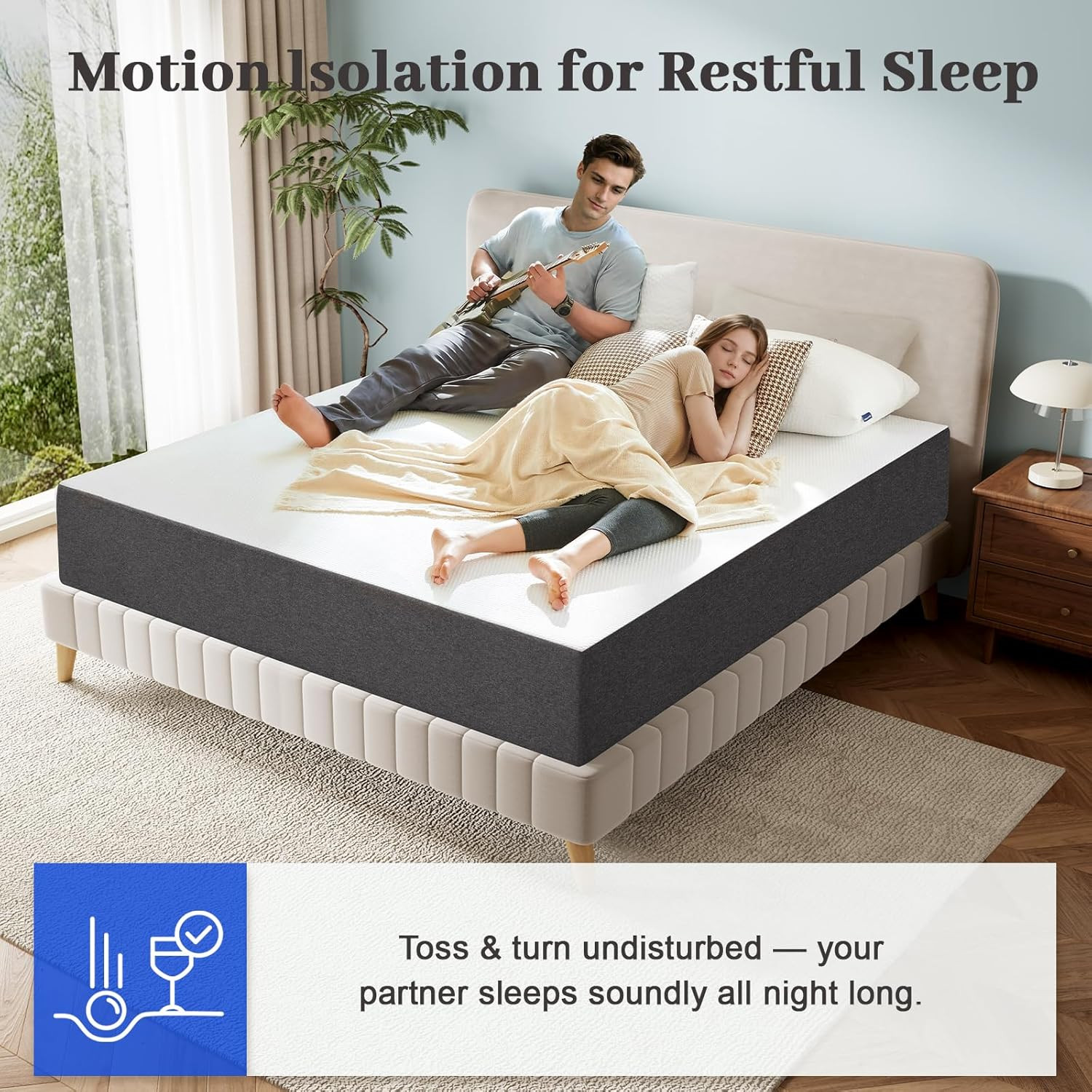 8 Inch Twin Gel Memory Foam Mattress – Safe, Cool & Medium Firm Support