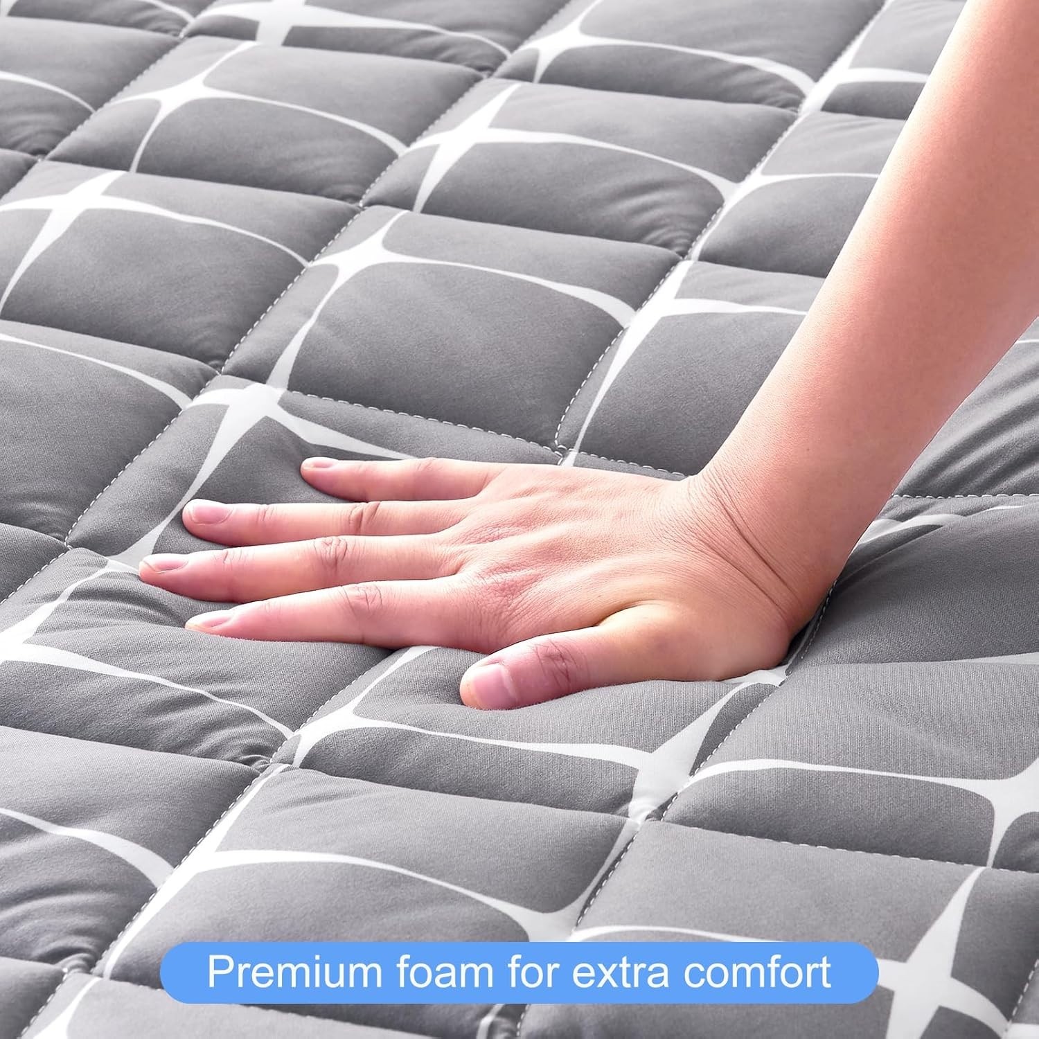 Comfort Upgraded Queen Futon Mattress – High Density Foam with Microfiber Cover