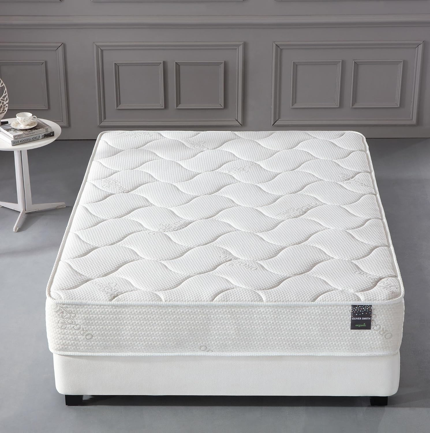 Oliver Smith – Organic Cotton – 10 Inch – Comfort Firm Sleep – Cool Memory Foam