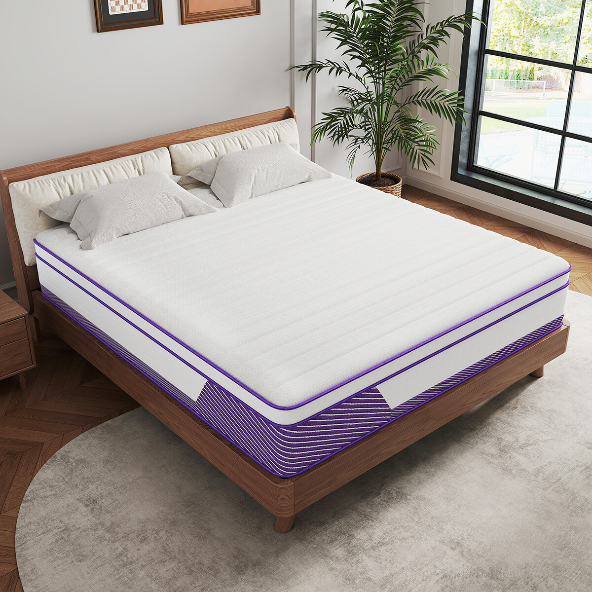 12″/14″ Mattress In a Box Gel Memory Foam Hybrid Spring Twin Full Queen King Bed