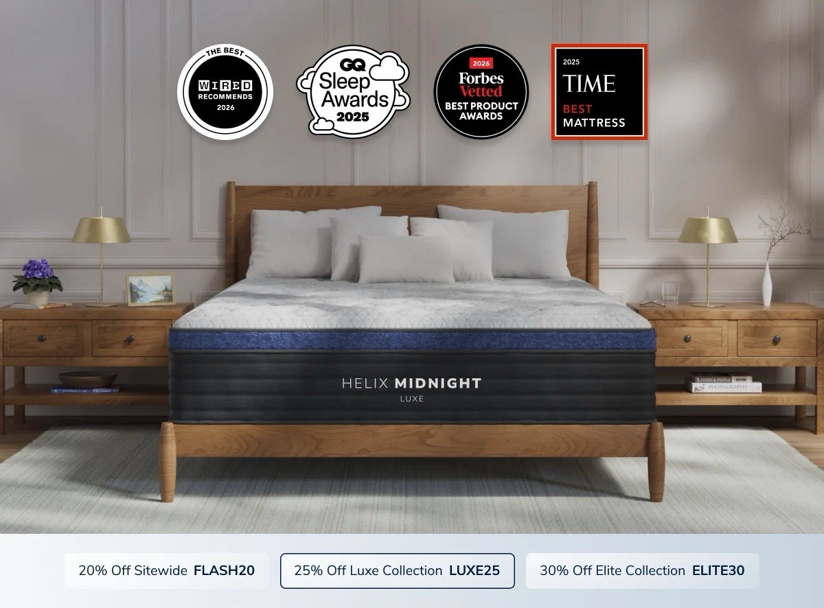 BRAND NEW Helix Midnight Luxe King Size Mattress – MSRP $2339 FREE SHIPPING