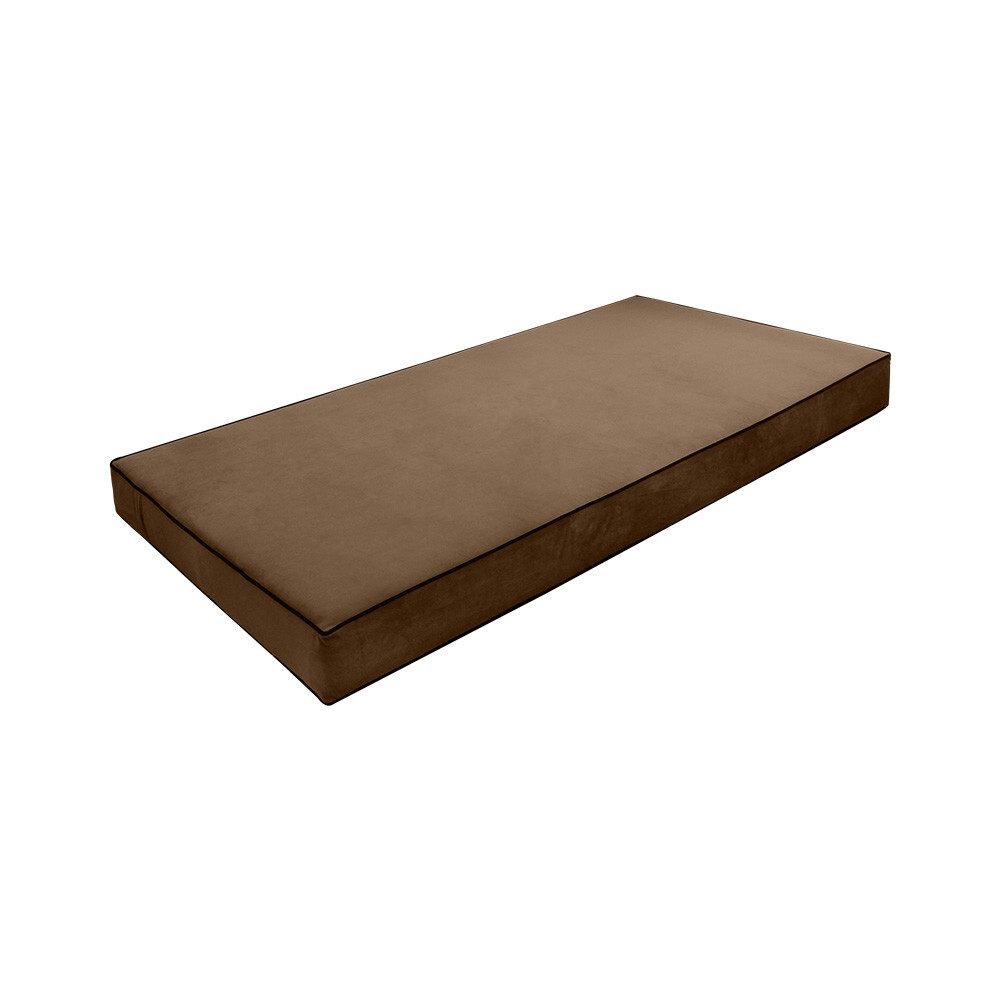 Contrast Pipe 6″ Twin 75x39x6 Velvet Indoor Daybed Mattress |COVER ONLY|-AD308