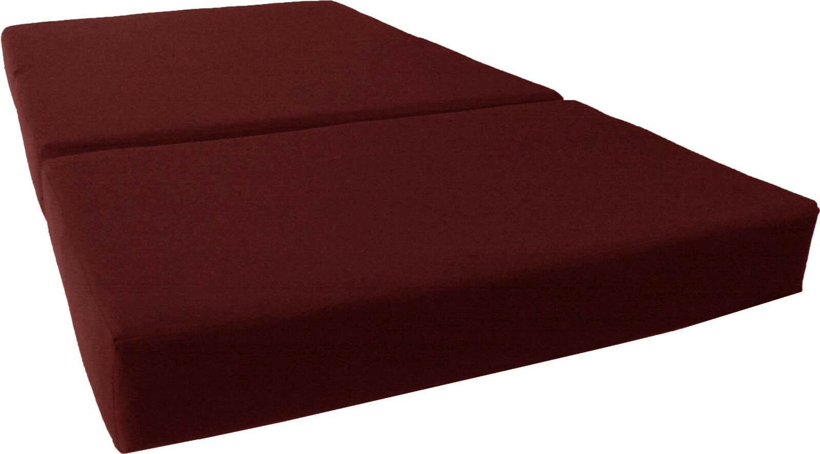Queen Trifold Foam Beds, Foldable RV Mattress High Density Foam 6x60x80 Burgundy