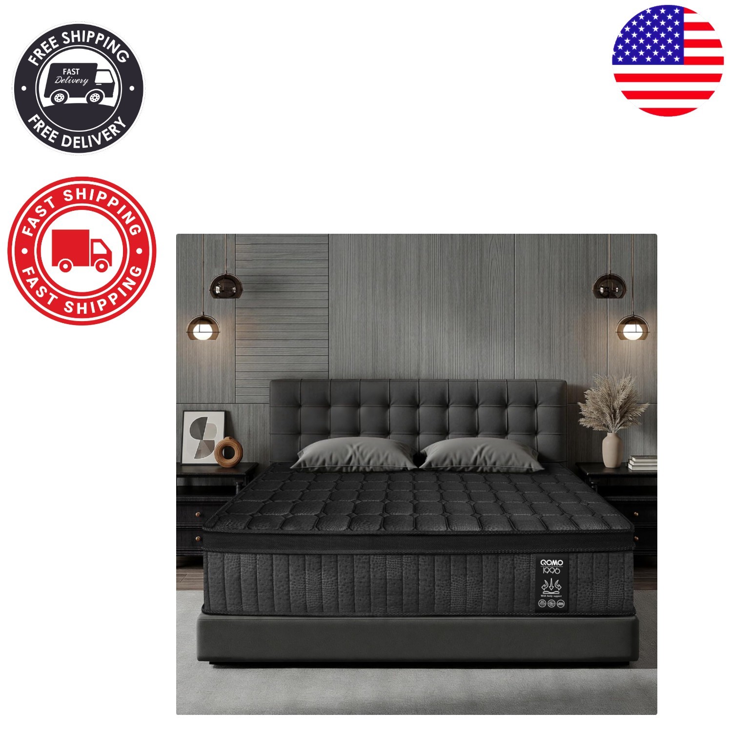 Hybrid Gel Memory Foam Twin Mattress – 10 Inch Medium Firm for Pressure Relief