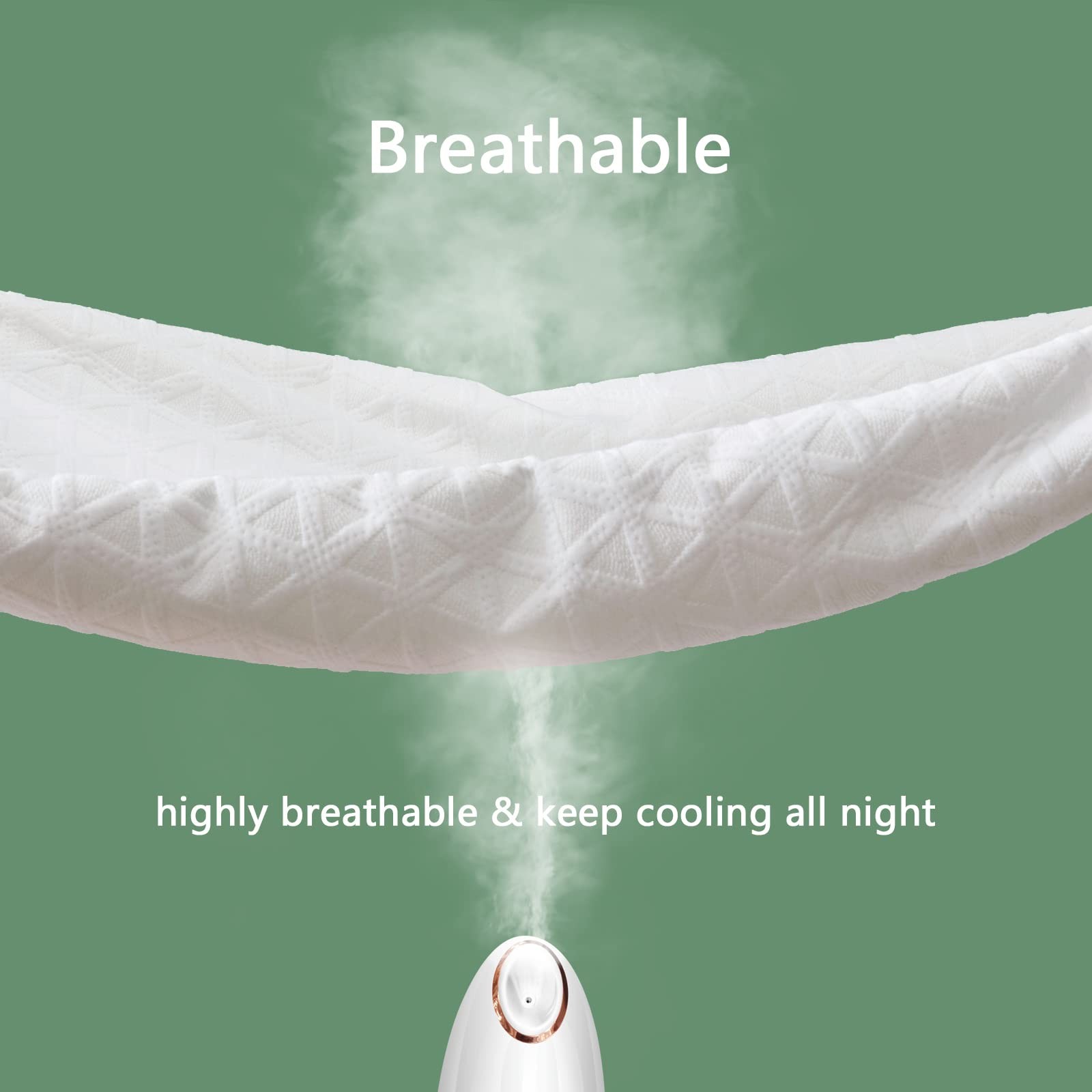 Premium Waterproof Mattress Protector Full Size, Breathable Bed Full, White