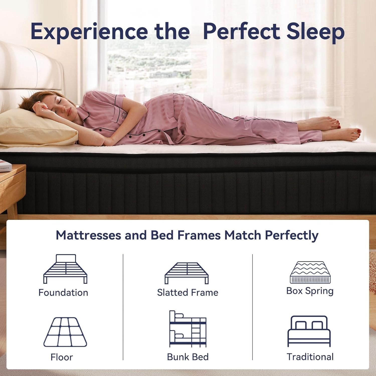 Queen Mattress, 12 Inch Queen Hybrid Mattress in a Box, Upgrade Individually …