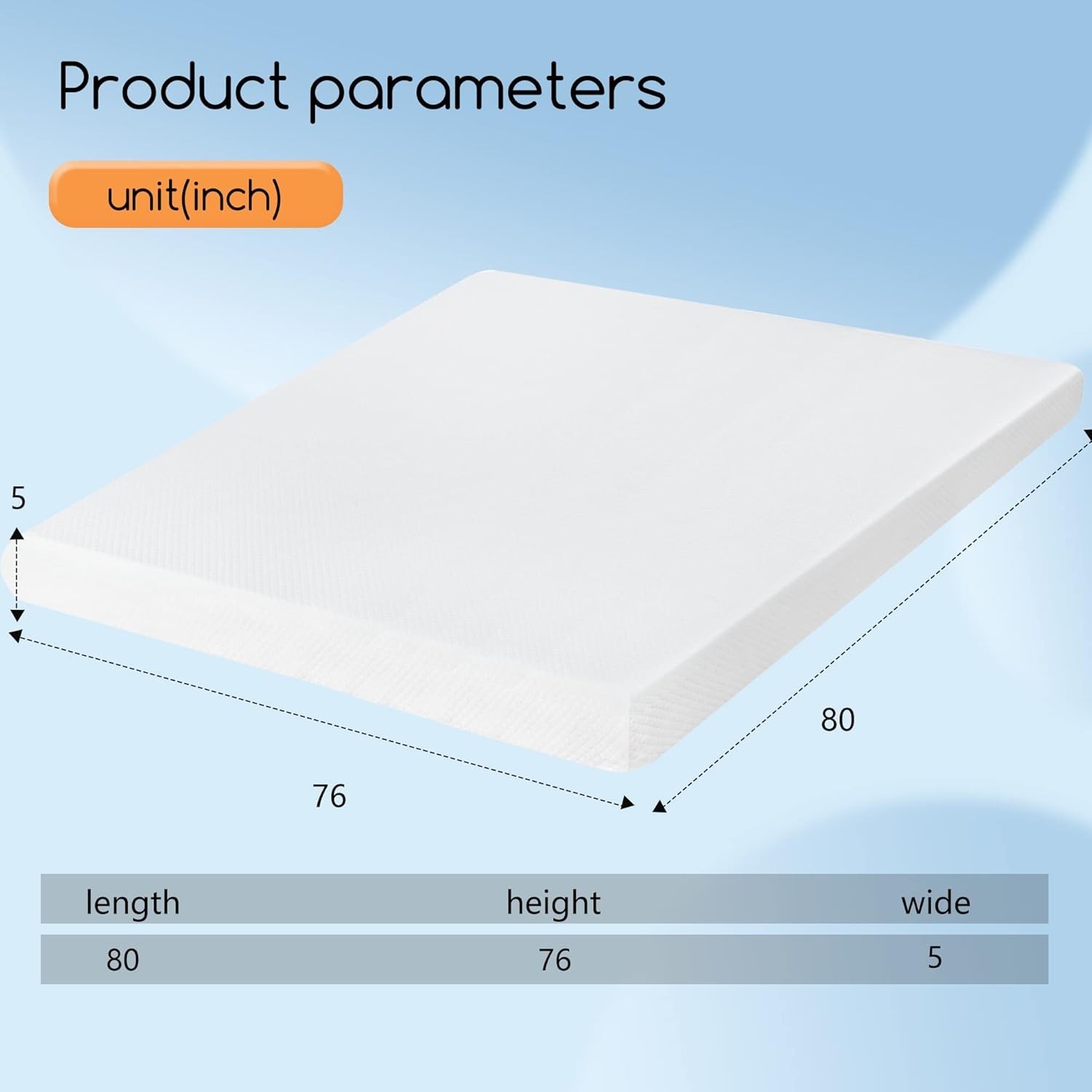 Luxury 5 Inch King Mattress | Gel Memory Foam | Breathable Cooling Comfort
