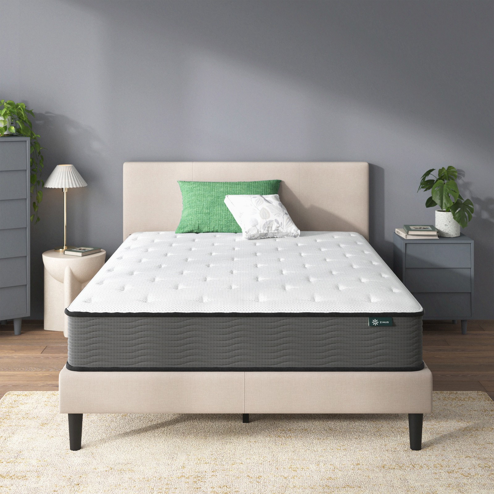 Support Plus 10″ Twin Tight Top Medium Hybrid Mattress with Comfort Foam