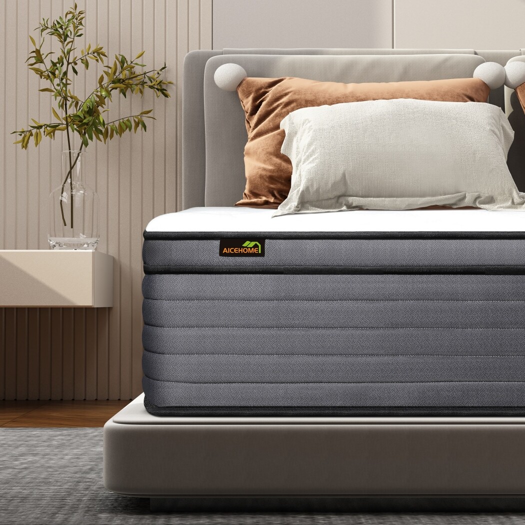 12/14 in Mattress Twin Full Queen King Size Memory Foam Hybrid Spring Mattresses