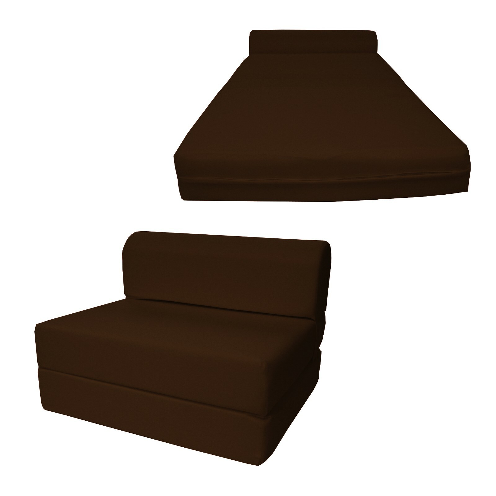 Twin Sleeper Chair Folding Foam Beds, Bedding Sofa, Couches 6x36x70 Brown