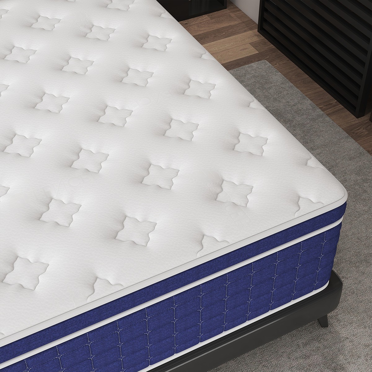 12″ Full Size Mattress Gel Memory Foam Pocket Spring Pressure Relief Medium Firm