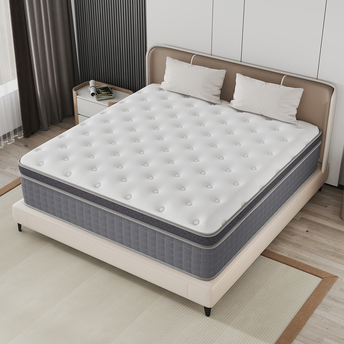 12″ Gel Memory Foam Hybrid Mattress Innerspring Medium Twin Full Queen King Size