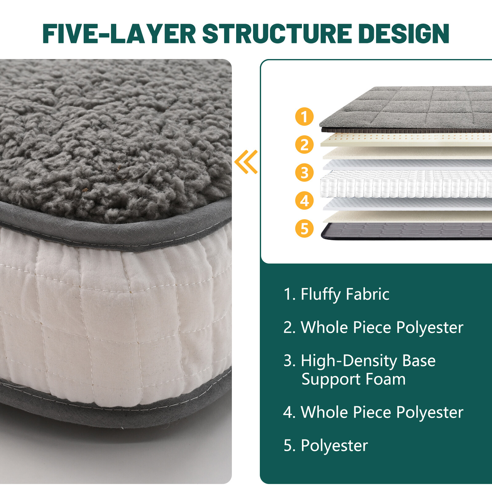 SLSY Foldable Sherpa Fleece Mattress,Sleeping Tatami Mat Lounger Guest Bed